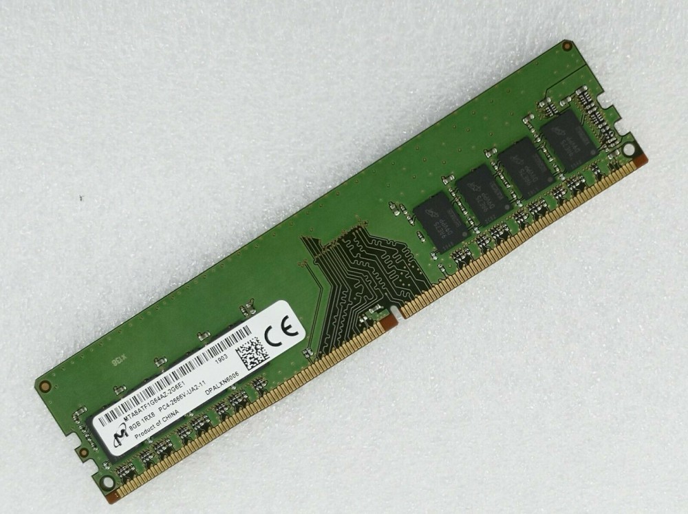 8gb 1x8gb Ddr4 2666mhz Udimm Non Ecc Memory 370 Aees Mta8atf1g64az 2g6e1 Dellstore