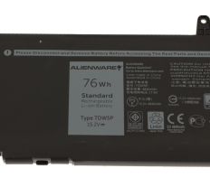 Dell Battery 4-cell 76W/HR LI-ION for Alienware 451-BCZL V9XD7, 4RRR3, TDW5P